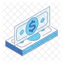 Banknotes Money Stack Dollar Stack Icon