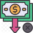 Bankrupt Failure Collapse Icon
