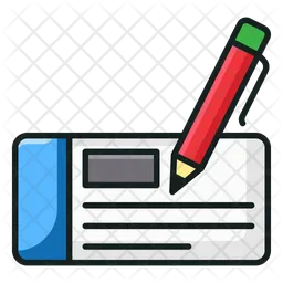 Bankscheck  Symbol