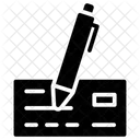 Bankscheck Gutschein Quittung Symbol