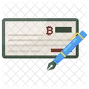 Bankscheck Scheckbuch Zahlungsscheck Symbol