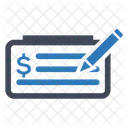 Bankscheck Geschaft Finanzen Symbol