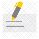 Bankscheck Scheckzahlung Scheckbuch Symbol