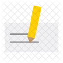 Bankscheck Scheckzahlung Scheckbuch Symbol