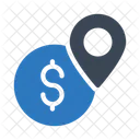 Dollar Standort Pin Symbol