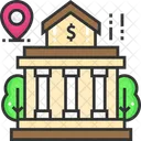 Bankstandort Standort Bank Symbol