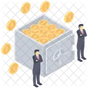 Banksafe Bankschliessfach Banktresor Symbol
