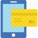 Bankgeschafte Kreditkarte Mobiles Bezahlen Icon