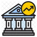 Bankzinsdiagramm  Symbol