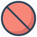 Banned Block Stop Icon