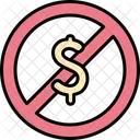 Banned Prohibited Dollar Icon