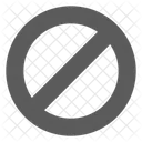 Disabled Stop Not Allowed Icon