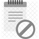 Banned File Business Icon