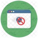 Banned Website Banned Account Eye Monitoring Icon