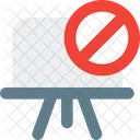 Banned Whiteboard  Icon