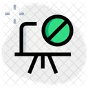 Banned Whiteboard Icon