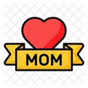 Banner Mothers Day Ribbon Icon