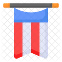 Banner American Flag Icon