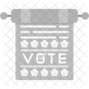 Banner Election Poster Icon