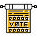 Banner Election Poster Icon