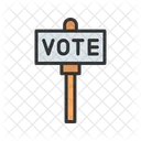 Banner Elections Party Sign Icon