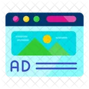 Banner Adverts  Icon