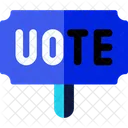 Pancarta de voto  Icono