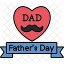 Banner Del Dia Del Padre Padre Hombre Icono