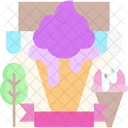 Pancarta de helado  Icon