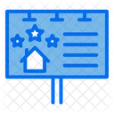 Banner De Bienes Raices Propiedad Cartelera Icono