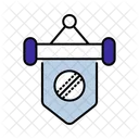 Bannière de cricket  Icône