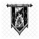 Banniere De Guerre Fanion Embleme Icon