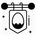 Banniere De Paques Embleme Fanion Icon