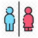 Bano Bano Bano De Damas Y Caballeros Icono