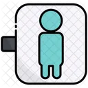 Baño de hombres  Icono