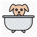 Baño para mascotas  Icono