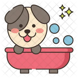 Baño para mascotas  Icono