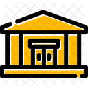 Banque Banque Batiment Icône