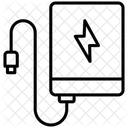 Banque Dalimentation Batterie Alimentation Icône
