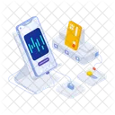 Banque Mobile Application Transaction Icon