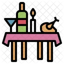 Banquet Food Table Icon