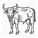 Banteng Endangered Species Wild Cattle Icon