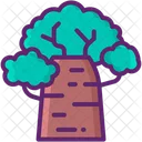 Baobab Botanical Tree Icon