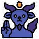 Baphomet Devil Satan Icon