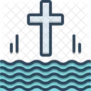 세례를 받다 기독교화하다 십자가를 지다 아이콘
