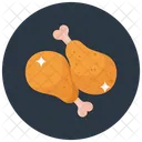 Coxinhas Pedacos De Frango Pedacos De Perna Ícone