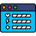 Bar Game Interface Icon
