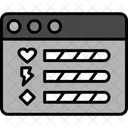 Bar Game Interface Icon