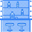 Bottle Glass Chair Icon
