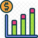 Bar Chart Money Icon